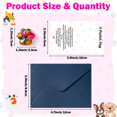 EYxsaxenk memorial card with envelope for pet loss remembrance