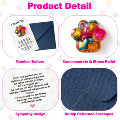 EYxsaxenk textured paw envelope offers tactile comfort and memory