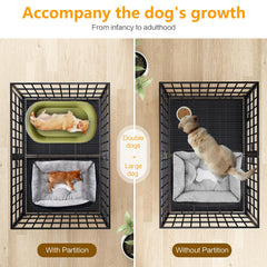EZ4ENCE dog crate locked-wheel closure demonstrates mobility with secure confinement during travel.