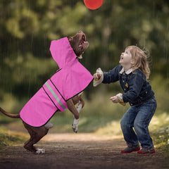 Ezierfy rain coat hood with elastic cap buckle offers snug head protection in rain.