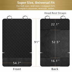 F-color bumper flap image highlights added protection against rear scuffs in muddy days.