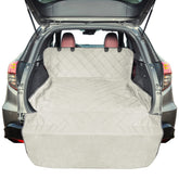 F-color SUV Cargo Liner beige cover showing universal fit and stability.