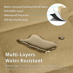F-color SUV Cargo Liner bumper flap design enables easy vehicle access.
