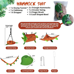 Fabmode sugar glider triangle hammock offers a cozy elevated resting space