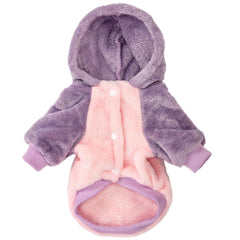 FabricCastle hood detail highlights soft fleece lining for gentle warmth.