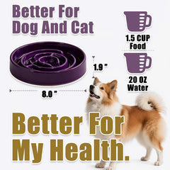 Facdiary anti-slip base keeps dog bowl steady during meals