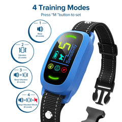 FAFAFROG Bark Collar blue charging indicator showing quick recharge