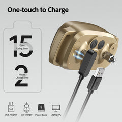 FAFAFROG bark collar gold charging dock demonstrates fast 2 hour recharge