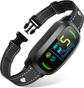 FAFAFROG dog bark collar front view for effective training and calmer walks.