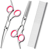 FAIGEO curved scissors 6.5-inch offering precise cuts with safety rounded tips for pets
