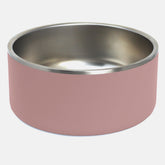 Fairview Essentials Durango insulated dog bowl pink top view keeping water cool outdoors