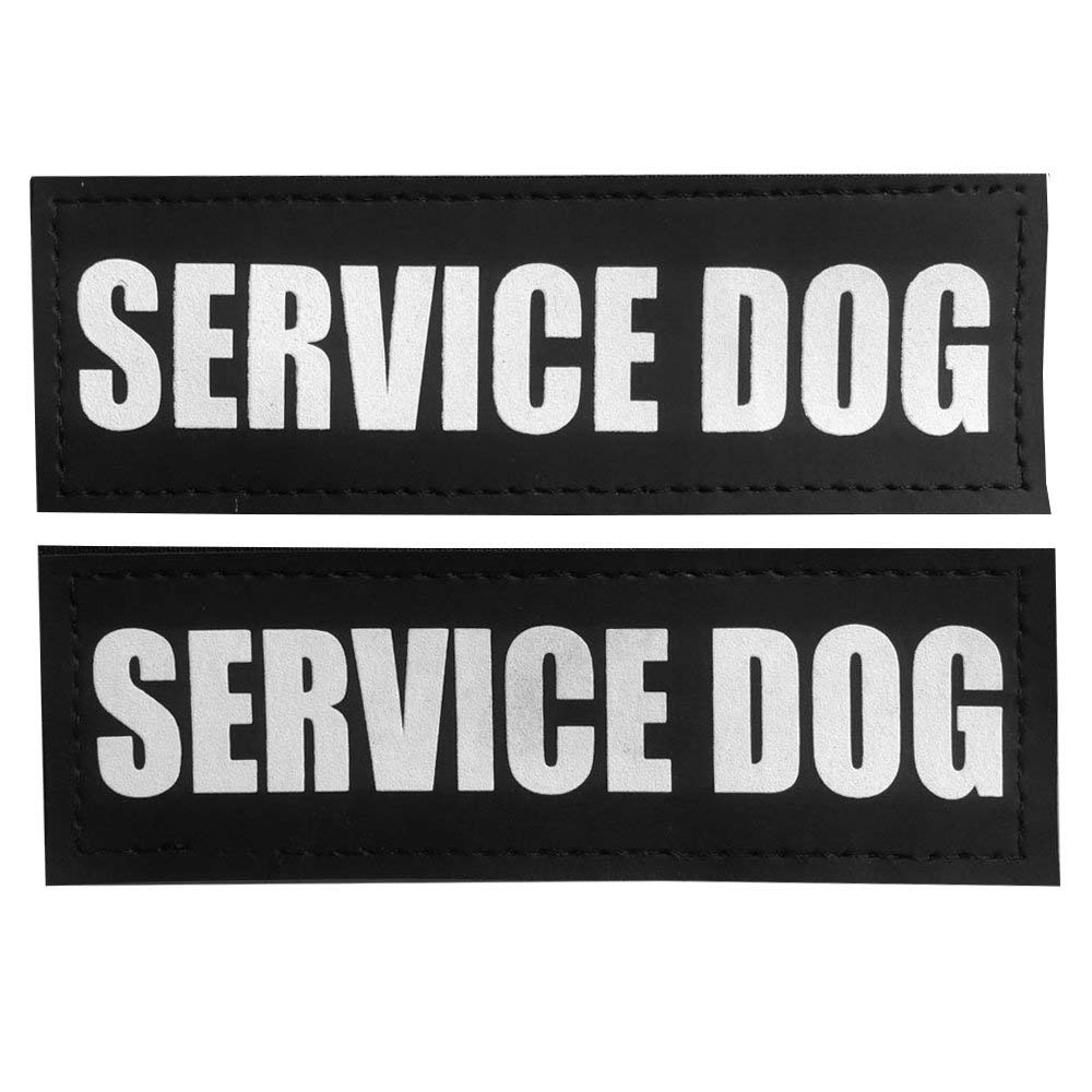 Fairwin dog patches 2-pack for easy service-vest identification on the go