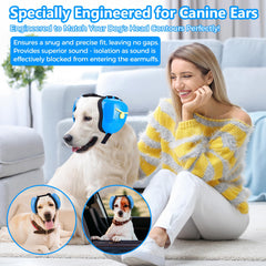 Famikako dog ear muffs purple front-view with soft padding.