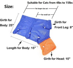 FAMOORE Cat Grooming Bag open view showing easy placement for cats.