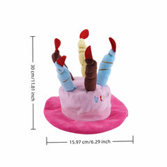 FANBODTA pet party hat adjustable strap fit for small to large pets during play