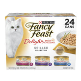Fancy Feast Delights cheddar grilled chicken gravy with a savory aroma that entices adult cats.