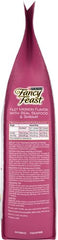Fancy Feast Filet Mignon real seafood and shrimp ingredients panel.