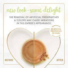 Fancy Feast Kitten Tender Turkey Feast pate texture close-up shows smooth texture for tiny teeth.