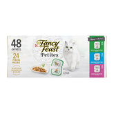 Fancy Feast Petites Gravy Collection twin-pack division showcases mess-free, single-serve portions.