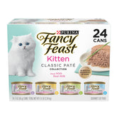 Fancy Feast Tender Ocean Whitefish kitten serving supports growth with real seafood protein.