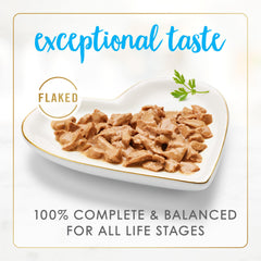 Fancy Feast tuna-feast-serving-scene highlights gourmet texture and aroma.