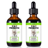 FANGCUN cat-probiotics-pack-2 bottle pour demonstrates convenient dosing for gut balance.