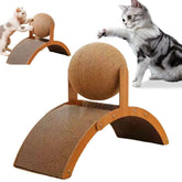 FANJUN-AMTECH sisal ball scratcher keeps claws busy while protecting furniture.