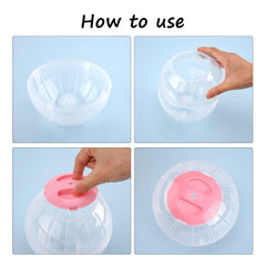 FANKUTOYS hamster ball clear view highlights watchable hamster movements.