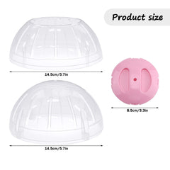 FANKUTOYS hamster ball vent-holes emphasize airflow during play.