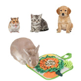 Fanlahmtasy rabbit-foraging-mat flatlay promoting mental stimulation and interactive play