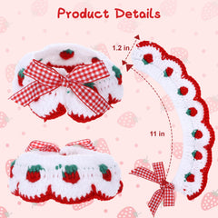 Fanmayhe handcrafted bow-tie cat collar adds elegant charm to kitten outfits.