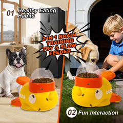 Fanosy three-size adjustable compartments tailor portions for small to large pets