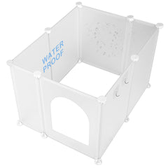 FanpBow large cat litter box cover with waterproof splash guard protects floors during use.