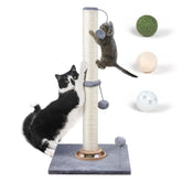 Fantasreen 31in cat scratching post base provides a stable foundation for safe indoor scratching.