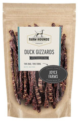 Farm Hounds duck gizzards bag of dog jerky ready for treats