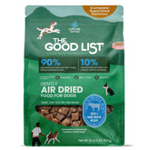 Farmland Traditions Good List air-dried dog food beef pieces highlight protein-rich bites for healthy skin and coat