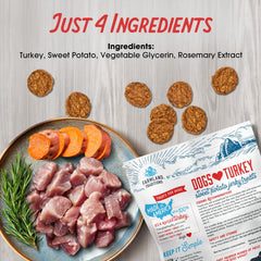 Farmland Traditions-training-treats-for-dogs demonstrates versatile sizing for all breeds.