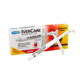 Farnam IverCare paste dispensing demonstrates easy application for parasite control.