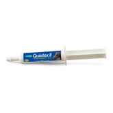 Farnam Quietex II paste syringe ready for calming support before a ride