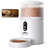 Faroro automatic cat feeder with camera front view for remote monitoring and peace of mind.