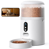 Faroro automatic cat feeder camera front view for remote monitoring and peace of mind.