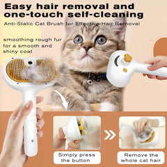 Fashionari Pet Steam Brush bristles wrapped in protective gel for gentle skin contact