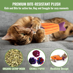 Fashion's Talk catnip mice entice chasing and playful stalking.