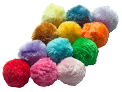 Fashion's Talk furry rattle ball pack—soft plush kitty toy encourages active play