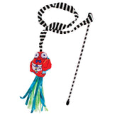 Fat Cat Crawdaddy wand plush dangler boosts interactive play and bonding.