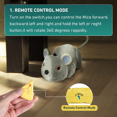FauKait Mice Toy sensor mode captures curiosity with obstacle-sensing action