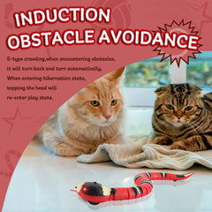 FauKait smart-sensing-snake side view highlights safe, engaging motion for cats and dogs.