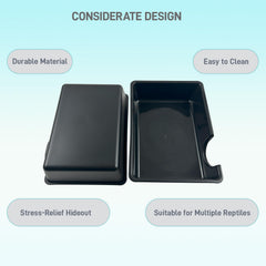 FCALIVV durable reptile hide box close-up material shows smooth surface