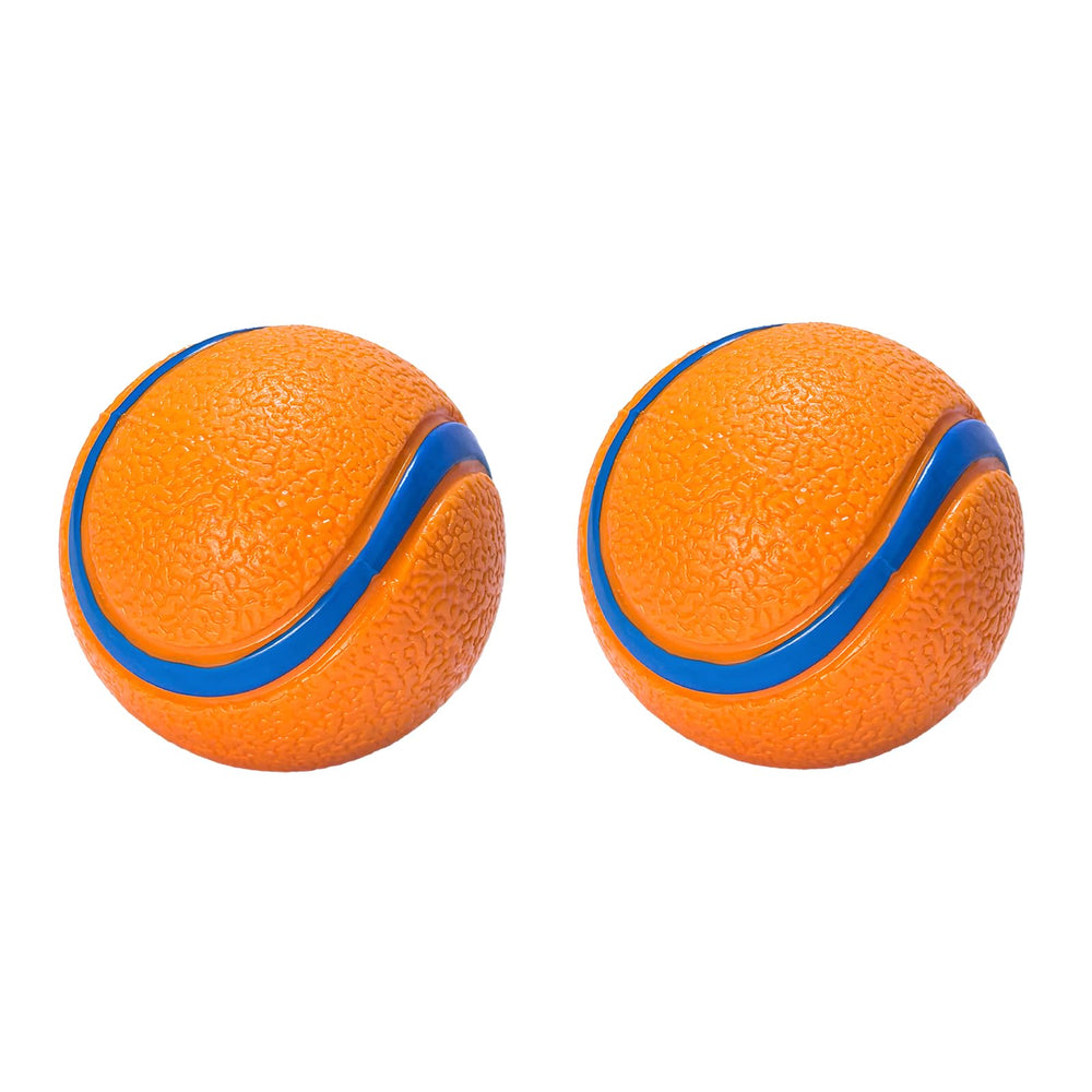 FCCUM natural rubber ball sound shows durable chew-resistant design for fetch