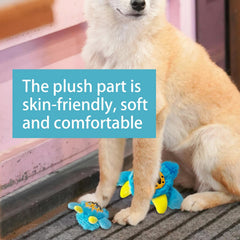 FCCUM Plush Squeaky Dog Ball inner elastic ball adds surprising bounce during fetch.